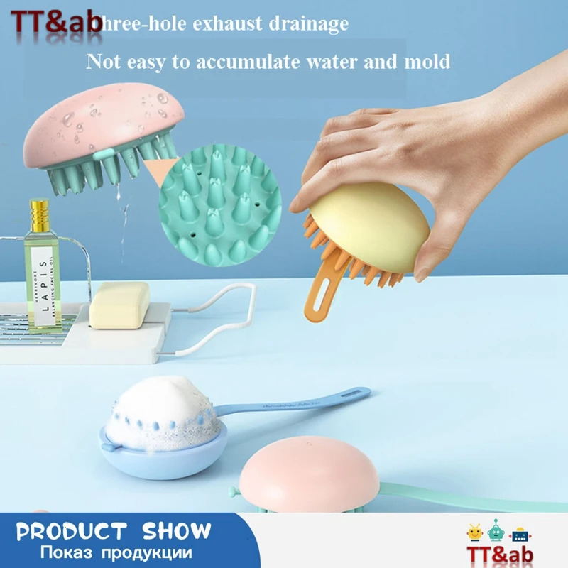 Multifunctional Shampoo Brush Handheld Silicone Scalp Shampoo Massage Brush Shower Hair Comb Mini Head Meridian Massage Comb
Multifunctional Shampoo Brush Handheld Silicone Scalp Shampoo Massage Brush Shower Hair Comb Mini Head Meridian Massage Comb