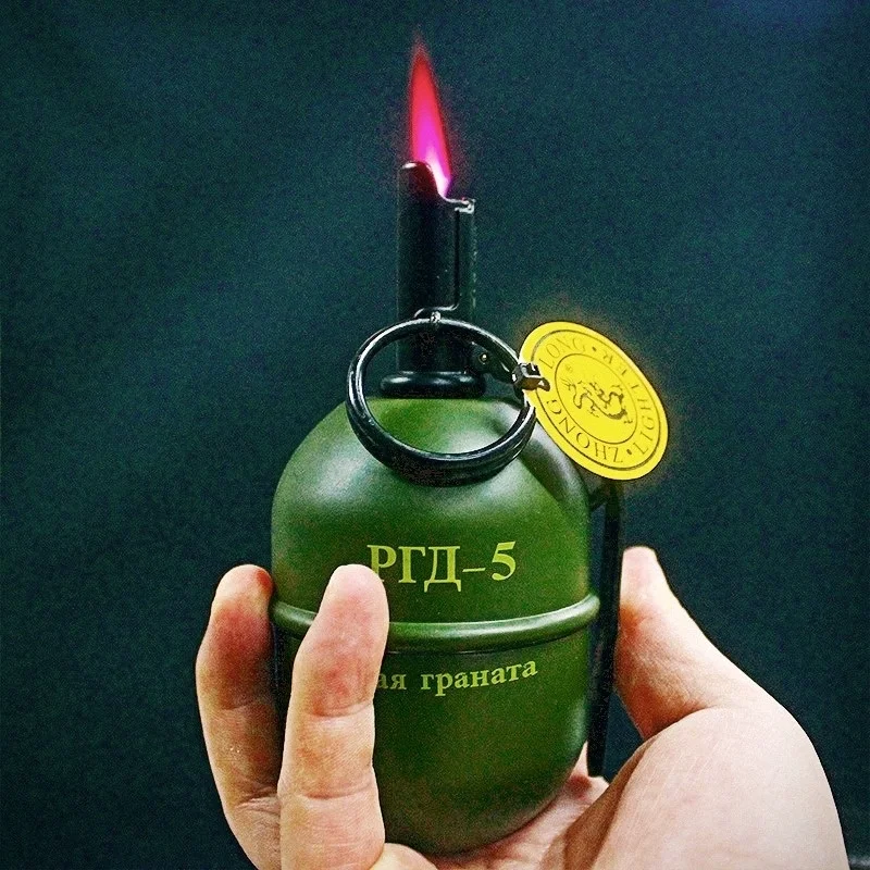Unusual Grenade Model Ashtray with Lighter Cigar Accessories Inflatable Lighter Cigarette Men's Gift Desktop Decoration Office
Unusual Grenade Model Ashtray with Lighter Cigar Accessories Inflatable Lighter Cigarette Men's Gift Desktop Decoration Office