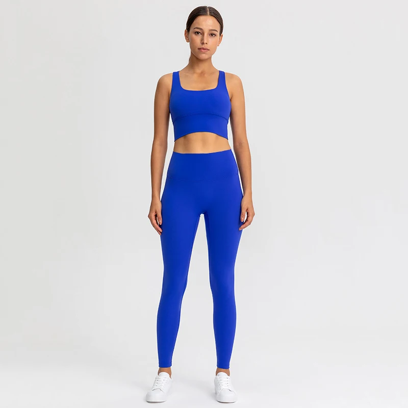 20 Colors Naked Feel Yoga Set Women Sport Wear Fitness Clothing Strappy Sports Bra and Leggings Set Stretchy Nylon Gym Sport Set
20 Colors Naked Feel Yoga Set Women Sport Wear Fitness Clothing Strappy Sports Bra and Leggings Set Stretchy Nylon Gym Sport Set