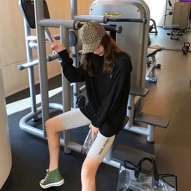 Sexy black biker shorts women elastic High waist shorts skinny fitness korean summer shorts Streetwear Letter print short mujer 
Sexy black biker shorts women elastic High waist shorts skinny fitness korean summer shorts Streetwear Letter print short mujer