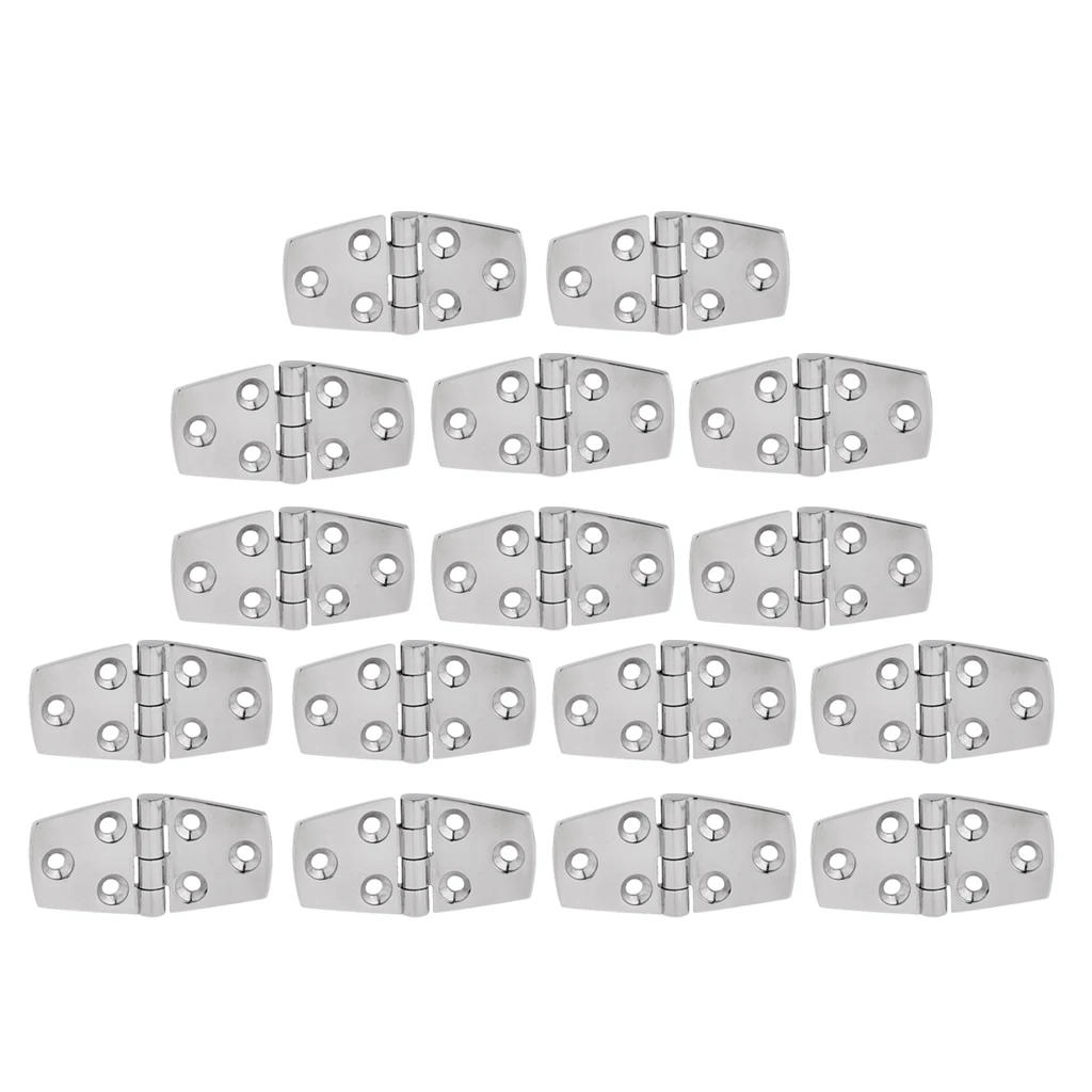 16-Pack Heavy Duty 316 Stainless Steel Boat Marine Yacht Cabinet Cupboard Door Hatch Strap Hinge Flush Mount DIY Install
16-Pack Heavy Duty 316 Stainless Steel Boat Marine Yacht Cabinet Cupboard Door Hatch Strap Hinge Flush Mount DIY Install