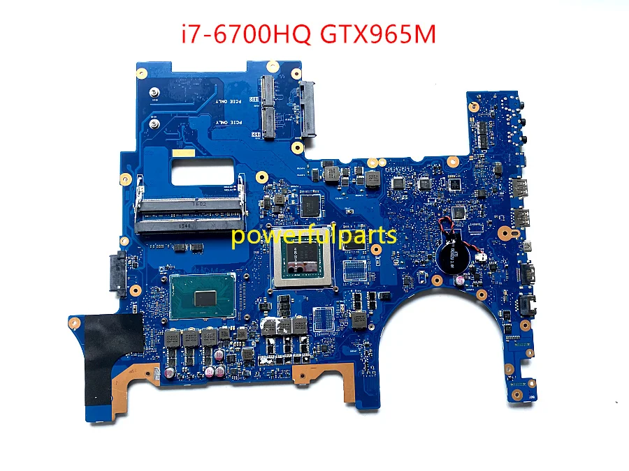 100% working for asus G752VL G752VY laptop motherboard with CPU i7-6700HQ + GPU GTX965M 60NB09Y0 Rev.2.2 tested ok
100% working for asus G752VL G752VY laptop motherboard with CPU i7-6700HQ + GPU GTX965M 60NB09Y0 Rev.2.2 tested ok