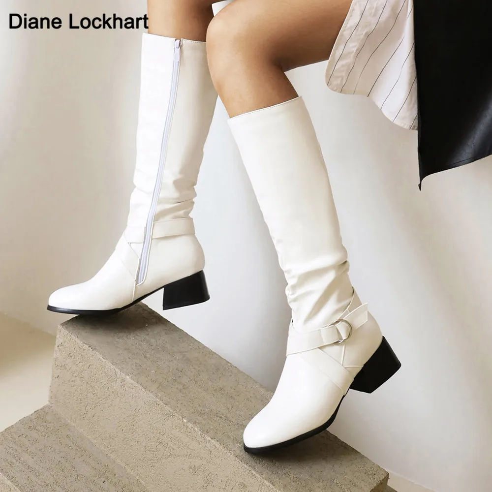 2021 White Female Zip Leather Knee High Boots Women Buckle Long Knight Boots Female Combat Boots Ladies Low Heels Shoes Yellow
2021 White Female Zip Leather Knee High Boots Women Buckle Long Knight Boots Female Combat Boots Ladies Low Heels Shoes Yellow