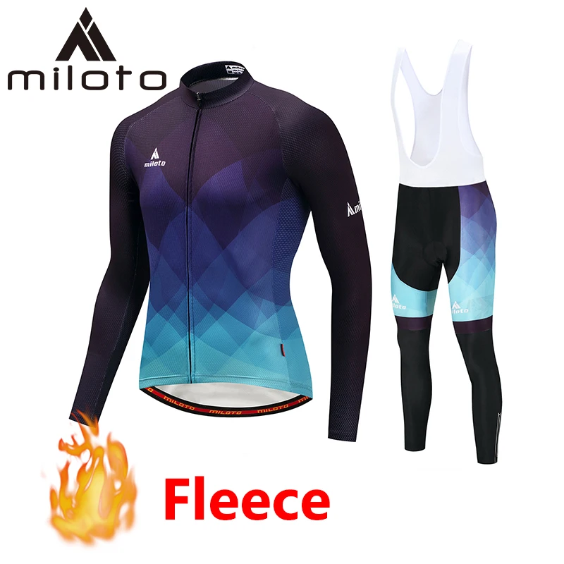MILOTO зимняя одежда для велоспорта maillot ciclismo термальные флисовые длинные комплекты