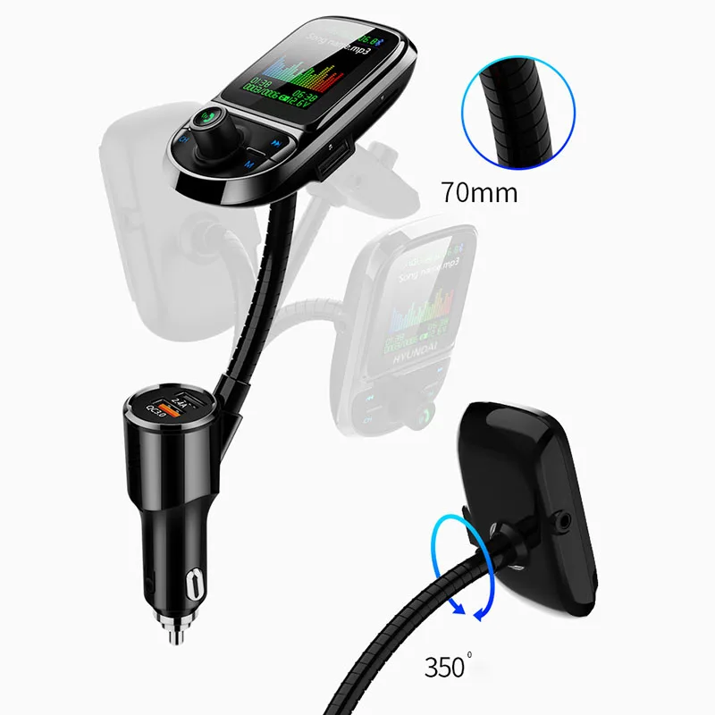 Car FM Transmitter Car MP3 Player Multifunctional Bluetooth Receiver QC3.0 Flash Charging Car Charger Cigarette Lighter Usb
Car FM Transmitter Car MP3 Player Multifunctional Bluetooth Receiver QC3.0 Flash Charging Car Charger Cigarette Lighter Usb