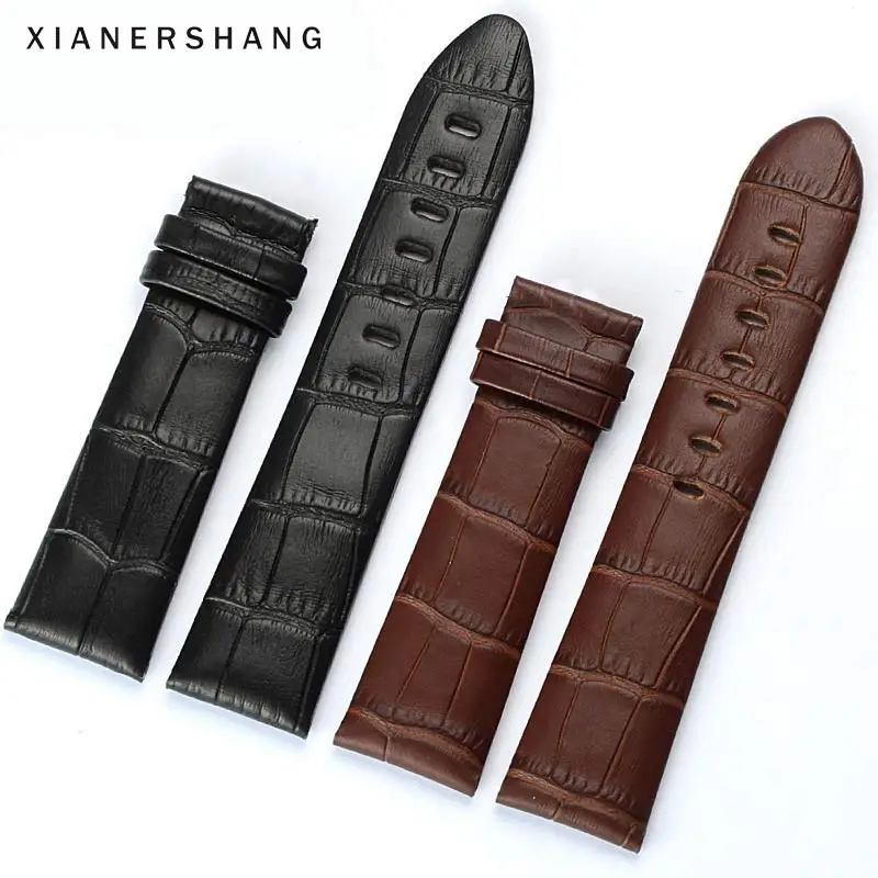 New Custom STAR Strap 20MM 22MM Handmade Calfskin Watchbands Pin Buckle Genuine Leather Belt Universal Men Watch Band Waterproof | Наручные