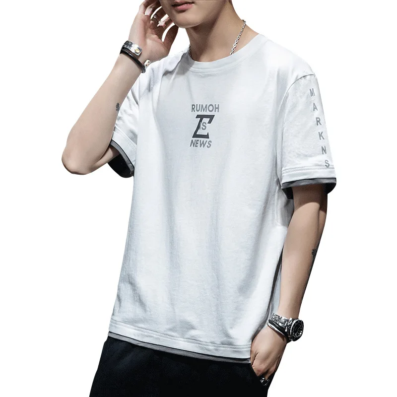 Short-sleeved T shirt male summer new boys T-shirt popular logo trend INS leisure jokey looseHarajuku Hong Kong wind half sleeve
Short-sleeved T shirt male summer new boys T-shirt popular logo trend INS leisure jokey looseHarajuku Hong Kong wind half sleeve