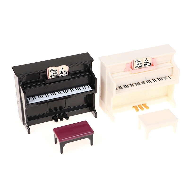 1/12 Dollhouse Miniature Plastic Piano with Stool Model Dolls House Accessories For Dollhouse Decoration New
1/12 Dollhouse Miniature Plastic Piano with Stool Model Dolls House Accessories For Dollhouse Decoration New