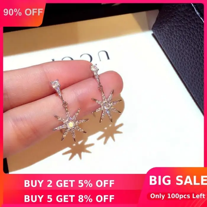 Charm Star Diamond Dangle Earring Original 925 sterling silver Jewelry Party Wedding Drop Earrings for Women Bridal Fine Gift
Charm Star Diamond Dangle Earring Original 925 sterling silver Jewelry Party Wedding Drop Earrings for Women Bridal Fine Gift