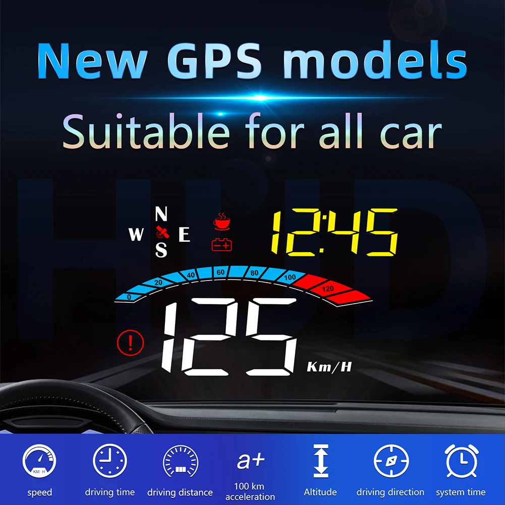 SALE 3.8" Car HUD Head Up Display GPS камера заднего хода with Speed, Altitude, Clock, KMH/MPH, Overspeed /Driver Fatigue Alarm
SALE 3.8" Car HUD Head Up Display GPS камера заднего хода with Speed, Altitude, Clock, KMH/MPH, Overspeed /Driver Fatigue Alarm