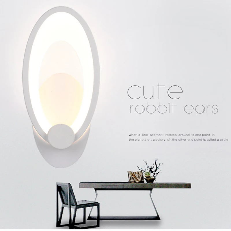 Modern Minimalism LED Rabbit Ear Wall Lamp Iron+Acrylic Indoor Lighting Home Decor Living Room Bedroom Aisle Corridor Porch
Modern Minimalism LED Rabbit Ear Wall Lamp Iron+Acrylic Indoor Lighting Home Decor Living Room Bedroom Aisle Corridor Porch