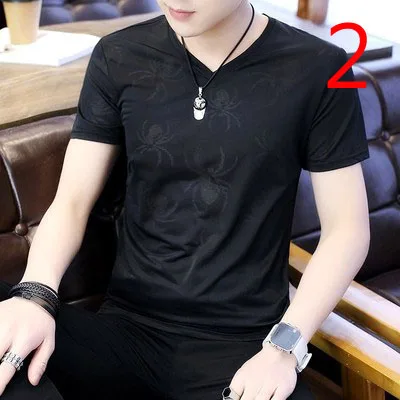 Trends for a long time, summer silk, men's round neck T-shirt, ice silk shirt, men's thin
Trends for a long time, summer silk, men's round neck T-shirt, ice silk shirt, men's thin