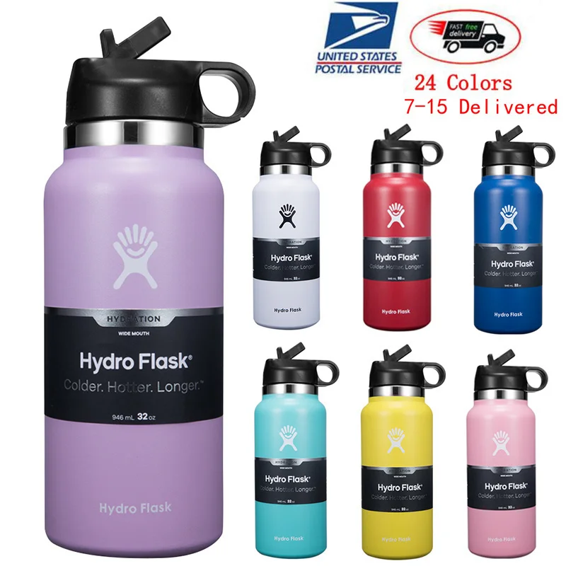 2021 New HydroFlask 32oz/40oz Water Bottle - Stainless Steel & Vacuum Insulated Wide Mouth 2.0 Water Bottles With Straw Lid
2021 New HydroFlask 32oz/40oz Water Bottle - Stainless Steel & Vacuum Insulated Wide Mouth 2.0 Water Bottles With Straw Lid