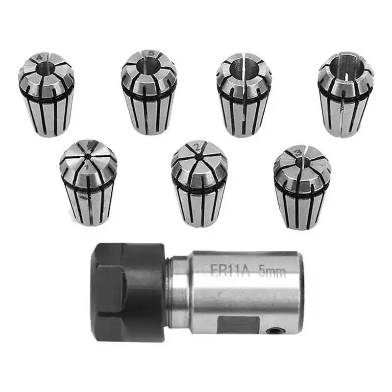 7PCS Magnetic Tool Holder ER11 5mm Motor Shaft Holder Extension Rod + ER11 1 TO 7mm Spring Collets Set Tool Holder
7PCS Magnetic Tool Holder ER11 5mm Motor Shaft Holder Extension Rod + ER11 1 TO 7mm Spring Collets Set Tool Holder