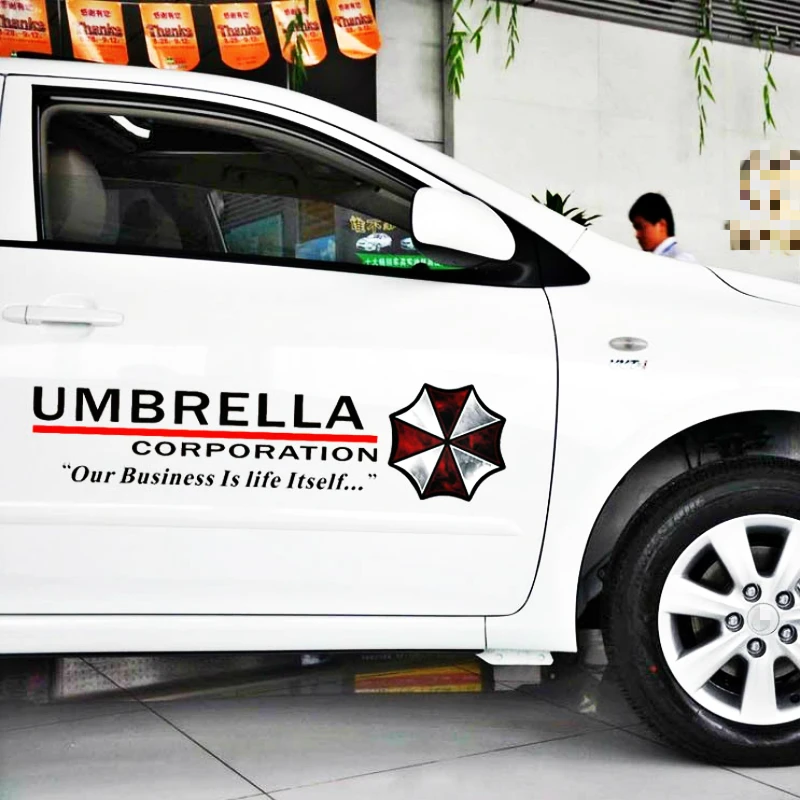 Umbrella Corporation Car Side Door Sticker Decal Funny Accessories Decal High Quality KK Vinyl Cover Scratches Waterproof PVC
Umbrella Corporation Car Side Door Sticker Decal Funny Accessories Decal High Quality KK Vinyl Cover Scratches Waterproof PVC