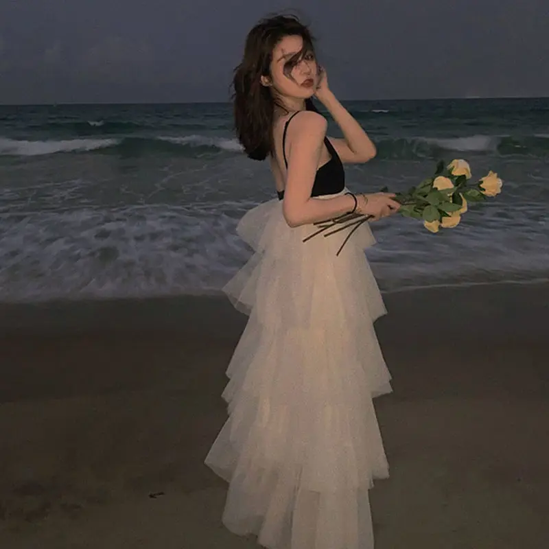 2021 Summer Spaghetti Strap Mesh Long Dresses Women Sexy Backless Beach Dress Female Bohemian Party Vestidos De Mujer Y818
2021 Summer Spaghetti Strap Mesh Long Dresses Women Sexy Backless Beach Dress Female Bohemian Party Vestidos De Mujer Y818