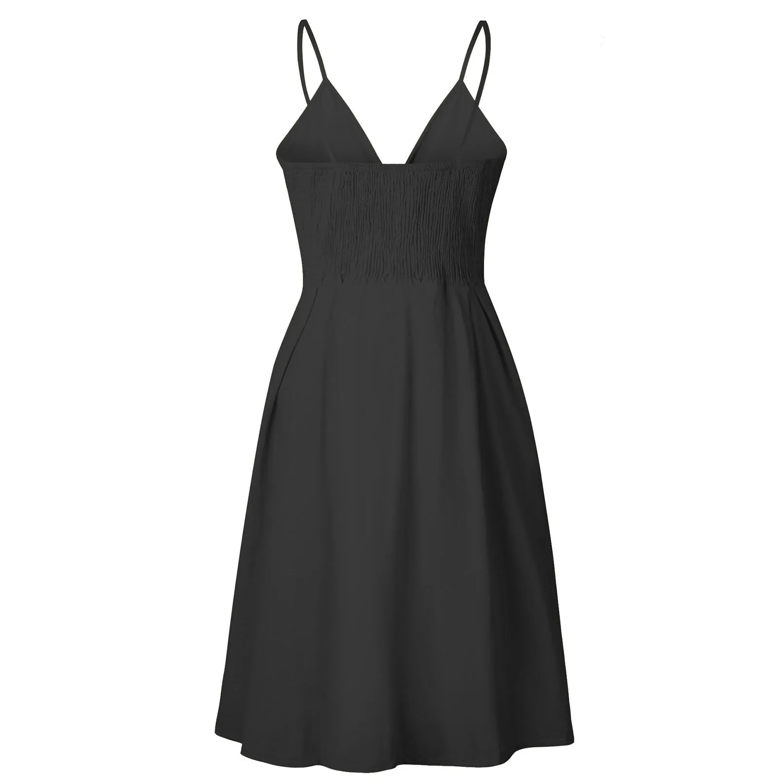 Solid Color Dress Woman 2021 Summer V-neck High Waist Button Down Spaghetti Strap Dress Woman Fashion Party Dress#35
Solid Color Dress Woman 2021 Summer V-neck High Waist Button Down Spaghetti Strap Dress Woman Fashion Party Dress#35