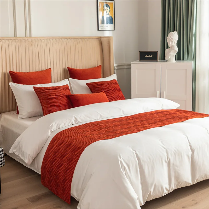 1 Piece 8 Colors Nordic Bed Runner Luxurious Bed Flag Decoration Bed Cover Polyester Double Sides Available 45x180/210/240cm
1 Piece 8 Colors Nordic Bed Runner Luxurious Bed Flag Decoration Bed Cover Polyester Double Sides Available 45x180/210/240cm