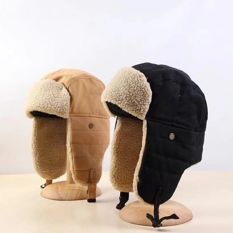 Winter Bomber Hat Russian Hat Thick Warm Cap with Ear Flaps Mens and Womens Winter Windproof Cycling Warm Hat Ski Cycling Cap
Winter Bomber Hat Russian Hat Thick Warm Cap with Ear Flaps Mens and Womens Winter Windproof Cycling Warm Hat Ski Cycling Cap