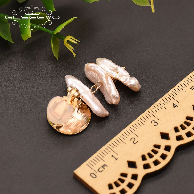 GLSEEVO Original Design Natural Baroque Pearl Drop Clip Polished Earring For Women Wedding Gift Lovers'Engagement Jewelry GE0846
GLSEEVO Original Design Natural Baroque Pearl Drop Clip Polished Earring For Women Wedding Gift Lovers'Engagement Jewelry GE0846