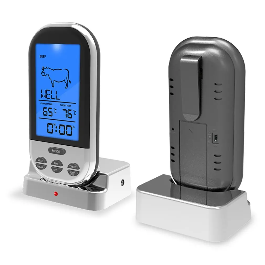 Wireless Digital Probe Meat Thermometer For Grill Smoker BBQ Food Oven Thermometer With Timer Alarm Kitchen Cooking Tool
Wireless Digital Probe Meat Thermometer For Grill Smoker BBQ Food Oven Thermometer With Timer Alarm Kitchen Cooking Tool
