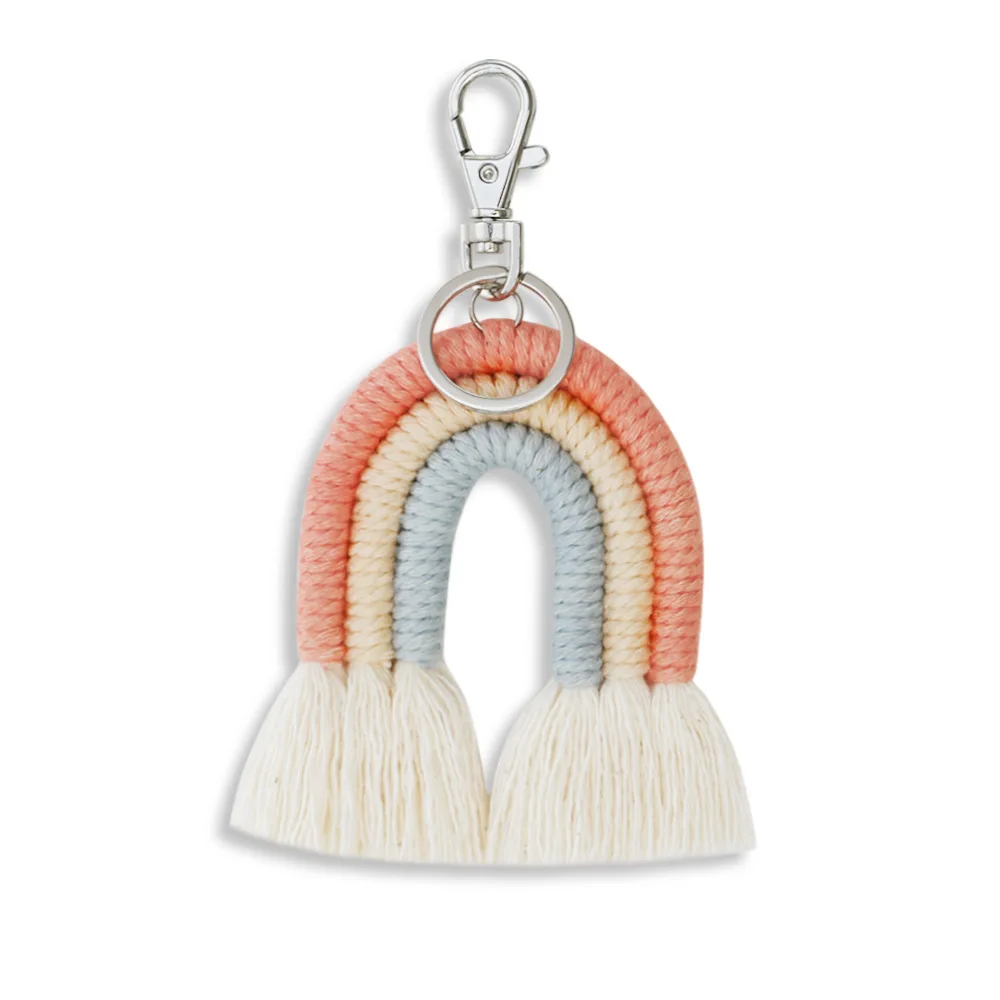 New Nordic Style Pendant Bohemian Tassel Bag Pendant Hand-Woven Ethnic Style Selling Rainbow Key Chain
New Nordic Style Pendant Bohemian Tassel Bag Pendant Hand-Woven Ethnic Style Selling Rainbow Key Chain