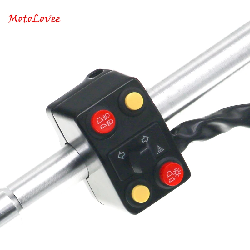 MotoLovee Motorcycle Multi-function Switch Universal Use Headlights Turn Signal Horn Switches Flasher ON/OFF 22mm Handlebar
MotoLovee Motorcycle Multi-function Switch Universal Use Headlights Turn Signal Horn Switches Flasher ON/OFF 22mm Handlebar