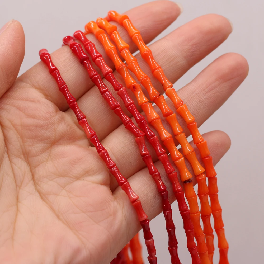 2021 Best-selling Natural Coral Beaded Bamboo-shaped DIY Necklace Bracelet Jewelry Gift Making Wholesale Size 3x7mm
2021 Best-selling Natural Coral Beaded Bamboo-shaped DIY Necklace Bracelet Jewelry Gift Making Wholesale Size 3x7mm