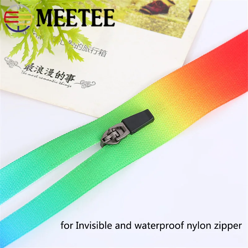 Meetee 100pcs 3# 5# Anti-loading Waterproof Zipper Sliders Reverse Installation for Invisible Nylon Zip Bag Jacket Zip Head Pull
Meetee 100pcs 3# 5# Anti-loading Waterproof Zipper Sliders Reverse Installation for Invisible Nylon Zip Bag Jacket Zip Head Pull