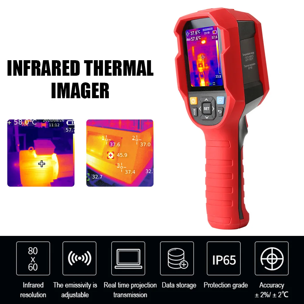 UNI-T UTi85A Infrared Thermal Imager -10~400℃ Handheld USB Industrial Thermal Imager Surface Temperature RealTime Imaging Camera
UNI-T UTi85A Infrared Thermal Imager -10~400℃ Handheld USB Industrial Thermal Imager Surface Temperature RealTime Imaging Camera