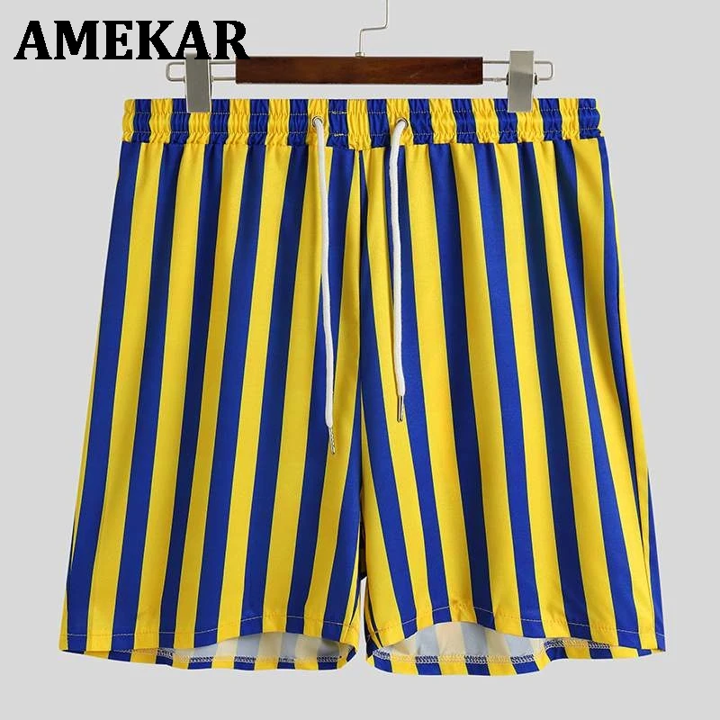 Man Summer Beach Sets Streetwear Men Sets Fashion Striped Suits Short Sleeve Lapel Tops Drawstring Shorts 2 Pieces 3XL 7
Man Summer Beach Sets Streetwear Men Sets Fashion Striped Suits Short Sleeve Lapel Tops Drawstring Shorts 2 Pieces 3XL 7