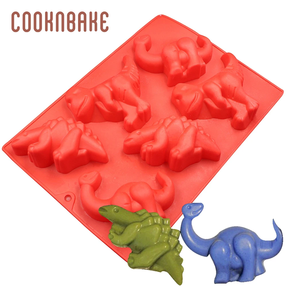 COOKNBAKE Dinosaur Silicone Cake pastry Mold 6 Hole Handmade soap resin tool Jelly Pudding bread bakeware DIY cake de coration
COOKNBAKE Dinosaur Silicone Cake pastry Mold 6 Hole Handmade soap resin tool Jelly Pudding bread bakeware DIY cake de coration