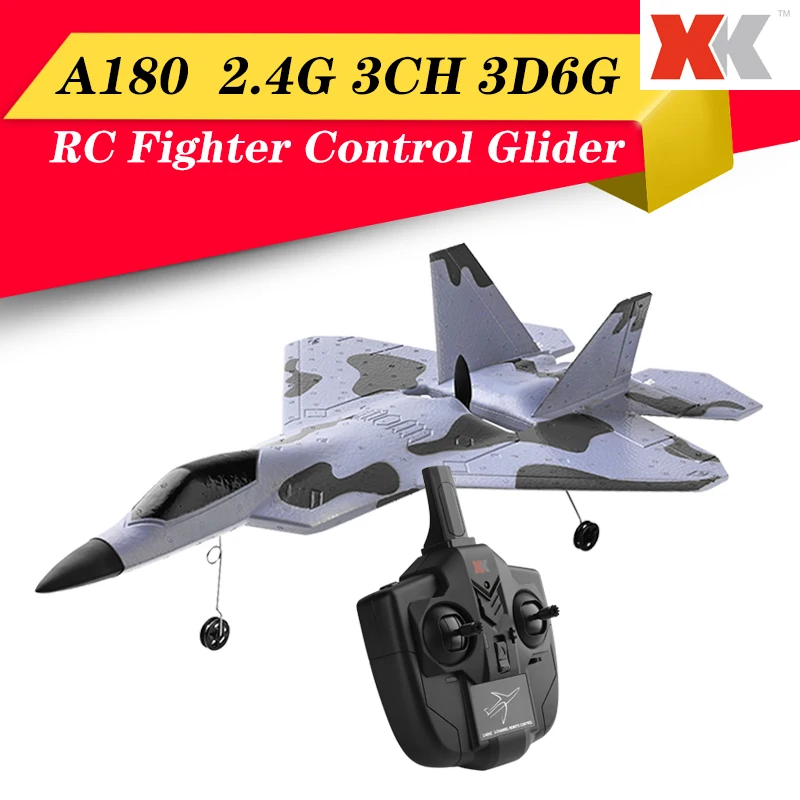 Hot XK A180 F22 2.4G 3CH 3D6G Switch EPP RC Fighter Control Glider Foam Toy 320mm Wingspan Brushless Motor Aircraft Outdoor Toys
Hot XK A180 F22 2.4G 3CH 3D6G Switch EPP RC Fighter Control Glider Foam Toy 320mm Wingspan Brushless Motor Aircraft Outdoor Toys