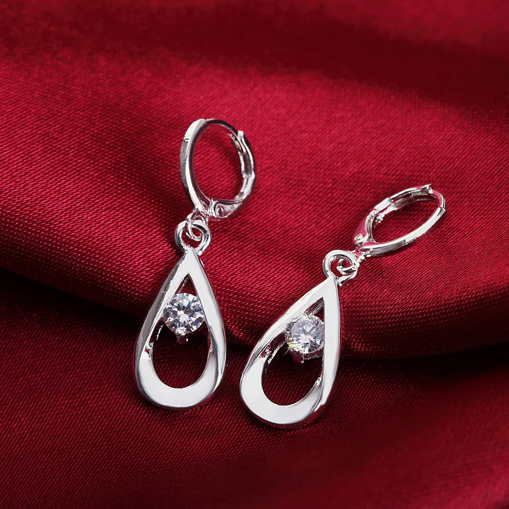 925 Sterling Silver Water Drop Zircon Dangle Earrings For Women Wedding Engagement Party Women's Luxury Jewelry
925 Sterling Silver Water Drop Zircon Dangle Earrings For Women Wedding Engagement Party Women's Luxury Jewelry