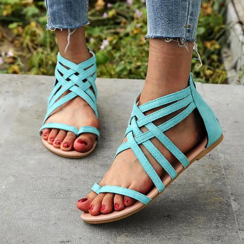 Lady Casual Sandals Shoes Plus Size 35-43 Women Bohemia Colorful Summer Gladiator Flat Ankle Strap Sandals Shoes
Lady Casual Sandals Shoes Plus Size 35-43 Women Bohemia Colorful Summer Gladiator Flat Ankle Strap Sandals Shoes