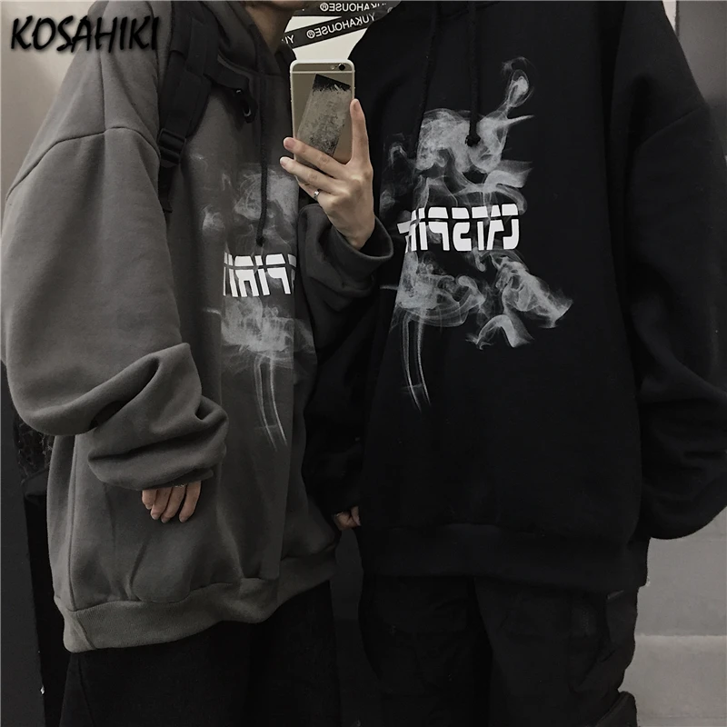 KOSAHIKI Women Men Hoodies Clothes Hooded Sweatshirt Letter Print Korean Tops Streetwear Hip Hop Punk Clothing Sudaderas Mujer
KOSAHIKI Women Men Hoodies Clothes Hooded Sweatshirt Letter Print Korean Tops Streetwear Hip Hop Punk Clothing Sudaderas Mujer