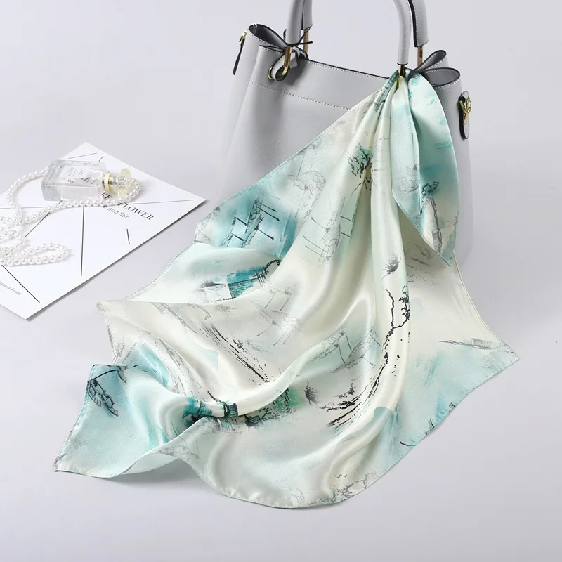 12 Momme Silk Soft Square Scarf 100% Mulberry Silk Decorative Head and Bag Scarf Multi Color Print Kerchief Neck Wrap 50cmx50cm
12 Momme Silk Soft Square Scarf 100% Mulberry Silk Decorative Head and Bag Scarf Multi Color Print Kerchief Neck Wrap 50cmx50cm