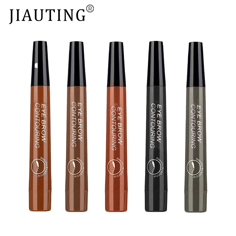 JIAUTING 5 Colors Brown Liquid Eyebrow Pen Waterproof Long Lasting 4 Fork Tip Eyebrow Tattoo Pencil Eye Makeup Cosmetics 
JIAUTING 5 Colors Brown Liquid Eyebrow Pen Waterproof Long Lasting 4 Fork Tip Eyebrow Tattoo Pencil Eye Makeup Cosmetics