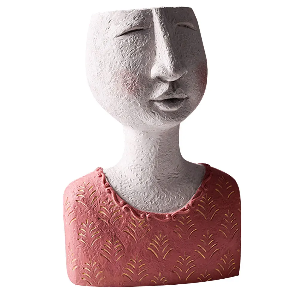 Sculpture Flower Pot Art Portrait Vase Resin Plant Pot Creative Face Artistic Decoration for Garden Indoor Outdoor
Sculpture Flower Pot Art Portrait Vase Resin Plant Pot Creative Face Artistic Decoration for Garden Indoor Outdoor