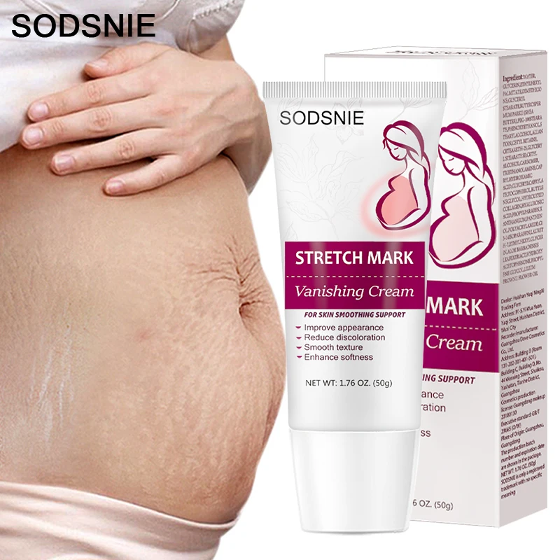 

Stretch Mark Vanishing Cream Remove Body Buttock Breast Marks Effective Treatment Repair Maternity Loose Firming Skin Care 50g