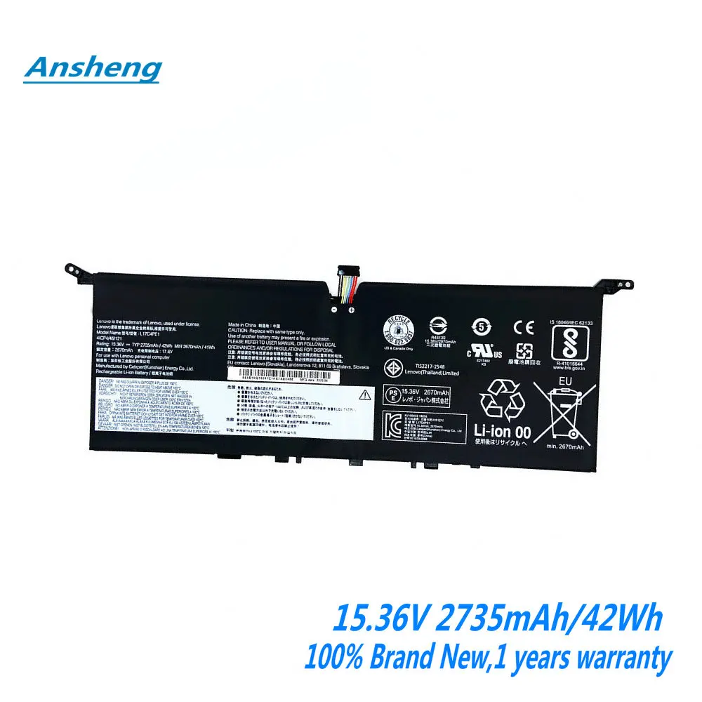 Genuine L17C4PE1 L17M4PE1 L17S4PE1 Laptop Battery For Lenovo Yoga S730 S730-13 S730-13IWL Series 5B10R32748
Genuine L17C4PE1 L17M4PE1 L17S4PE1 Laptop Battery For Lenovo Yoga S730 S730-13 S730-13IWL Series 5B10R32748