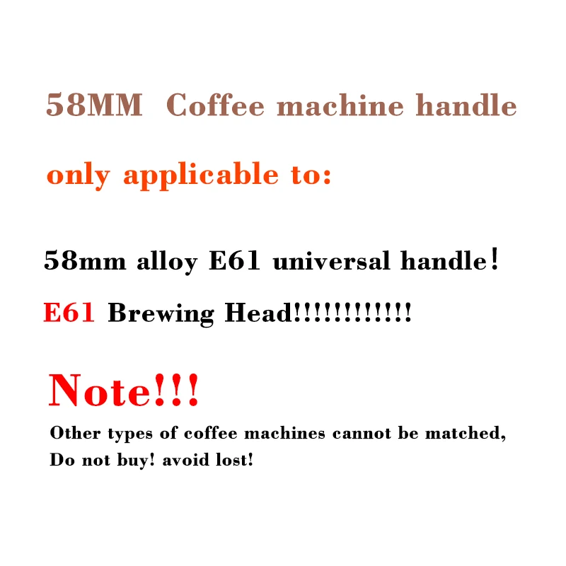 58MM Stainless Steel Double Ear Coffee Machine Handle Bottomless Filter Portafilter Universal Wooden E61 Espresso Coffee Tools 
58MM Stainless Steel Double Ear Coffee Machine Handle Bottomless Filter Portafilter Universal Wooden E61 Espresso Coffee Tools