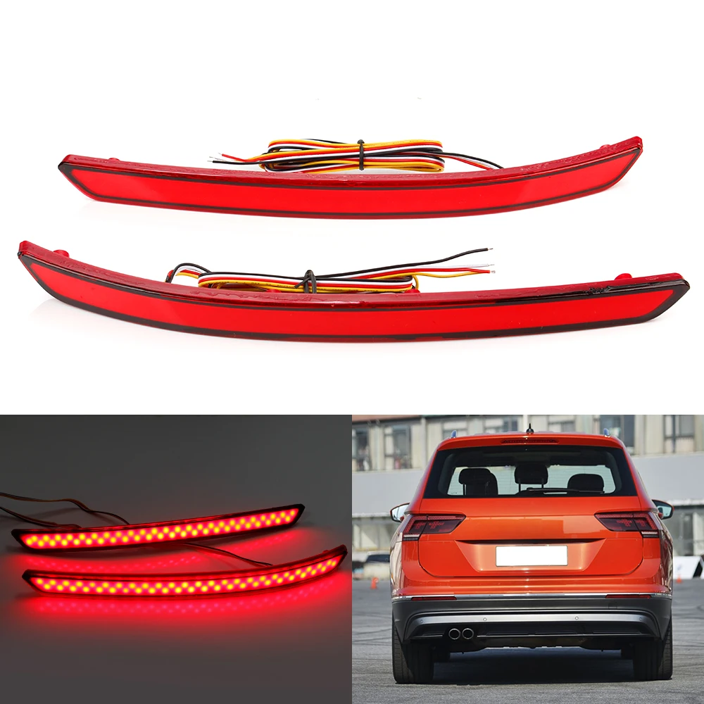 2PCS LED Rear Bumper Reflectors Light For VW Volkswagen Tiguan L SUV 2017-2020 Turn Signal Lamp Taillight Parking Warning Lights
2PCS LED Rear Bumper Reflectors Light For VW Volkswagen Tiguan L SUV 2017-2020 Turn Signal Lamp Taillight Parking Warning Lights