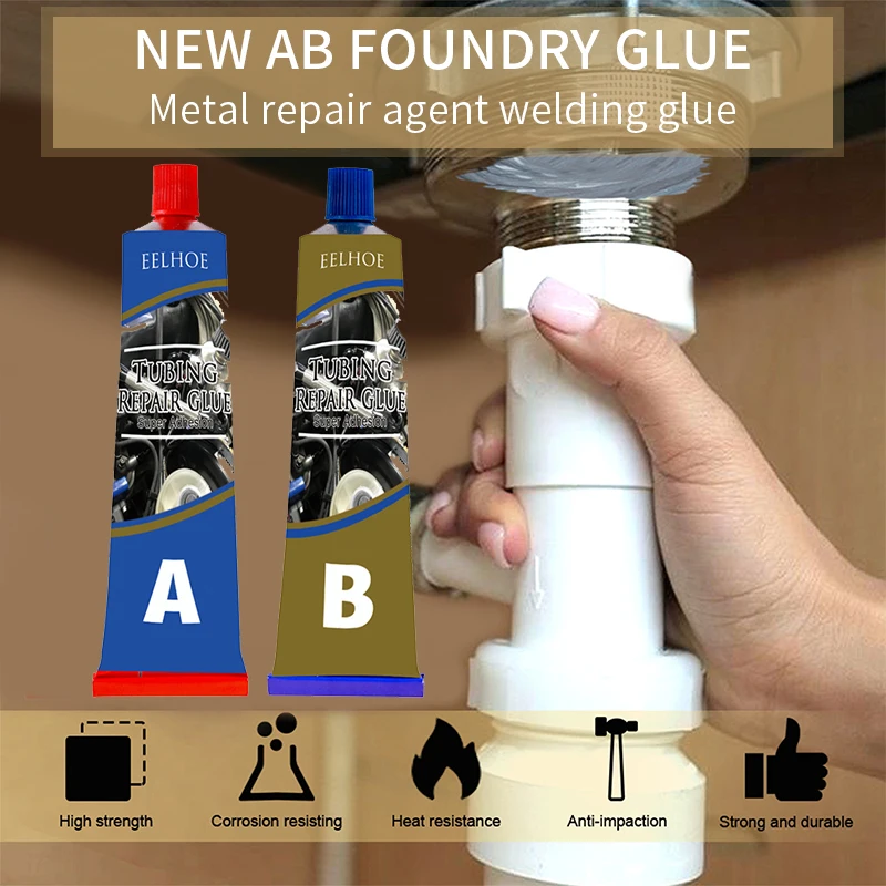 20g/50g/80g/100g A+B Metal Repairing Adhesive Super Glue Iron Steel Auto Radiator Water Tank Special leakage Plugging Glue
20g/50g/80g/100g A+B Metal Repairing Adhesive Super Glue Iron Steel Auto Radiator Water Tank Special leakage Plugging Glue