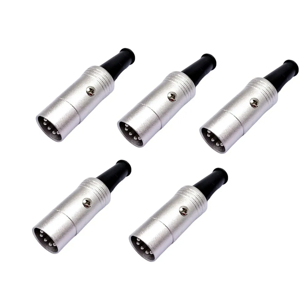 5pcs 5PIN DIN Connector Midi Cable Lead Vintage Audio Plug Male Inline Metal With Solder Connections And Crimp Cord Grip
5pcs 5PIN DIN Connector Midi Cable Lead Vintage Audio Plug Male Inline Metal With Solder Connections And Crimp Cord Grip