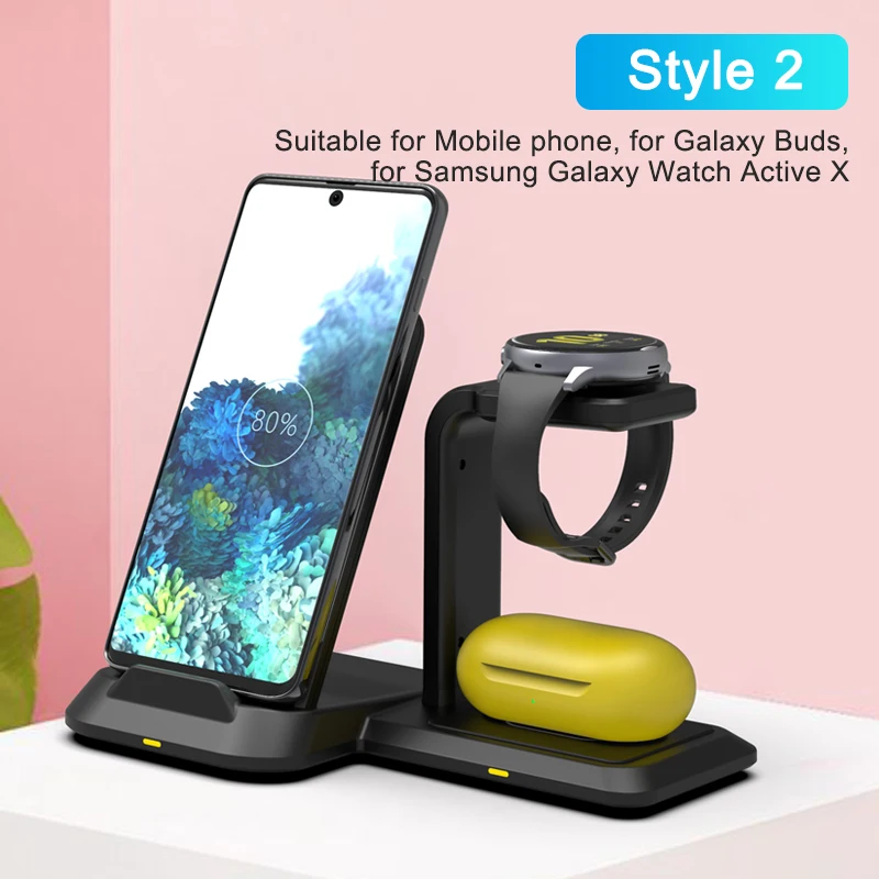 3 in 1 Wireless Charger Dock Station 10W Fast Charge For Samsung Note 20 10 9 8 5 S10 S9 S8 Plus Galaxy Watch Active/Galaxy Buds
3 in 1 Wireless Charger Dock Station 10W Fast Charge For Samsung Note 20 10 9 8 5 S10 S9 S8 Plus Galaxy Watch Active/Galaxy Buds