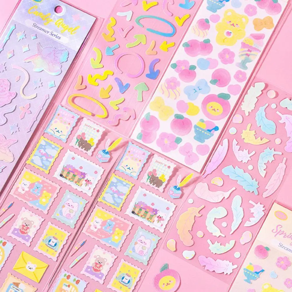 Cute Girly Shiny Hand Account Retro Butterfly Bear Streamer Sticker Sticker Ribbon Sticker Material Album Decoration Serie B6Z1
Cute Girly Shiny Hand Account Retro Butterfly Bear Streamer Sticker Sticker Ribbon Sticker Material Album Decoration Serie B6Z1