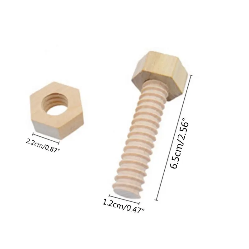 3 Pcs Wooden Screw Nut Building Assembling Blocks Hands-on Teaching Aid Early Educational Puzzle Toys for Child
3 Pcs Wooden Screw Nut Building Assembling Blocks Hands-on Teaching Aid Early Educational Puzzle Toys for Child