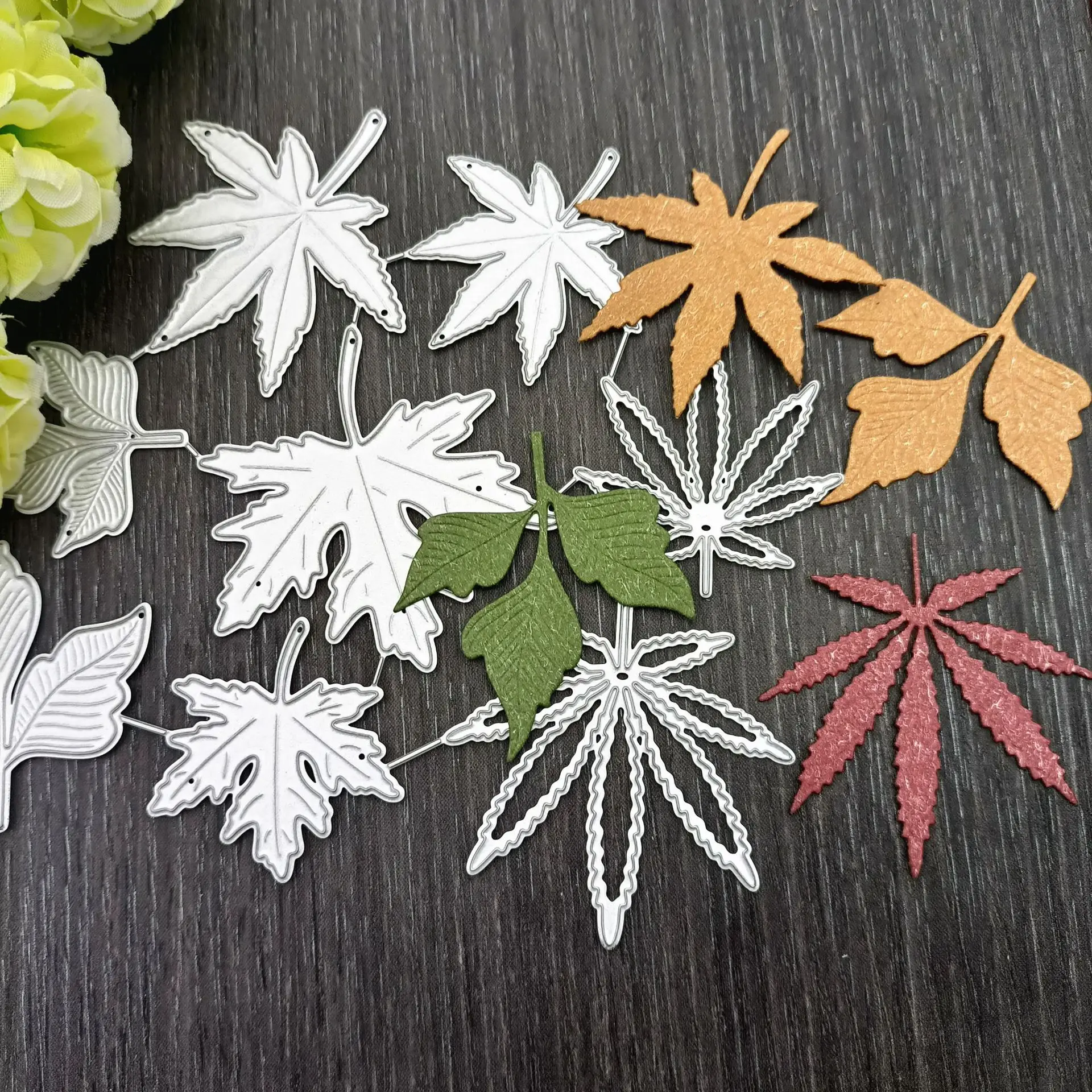 Lngclown 8pcs Maple Leaves Metal Cutting Dies for DIY Craft Making Greeting Card and Album Paper Scrapbooking Craft
Lngclown 8pcs Maple Leaves Metal Cutting Dies for DIY Craft Making Greeting Card and Album Paper Scrapbooking Craft