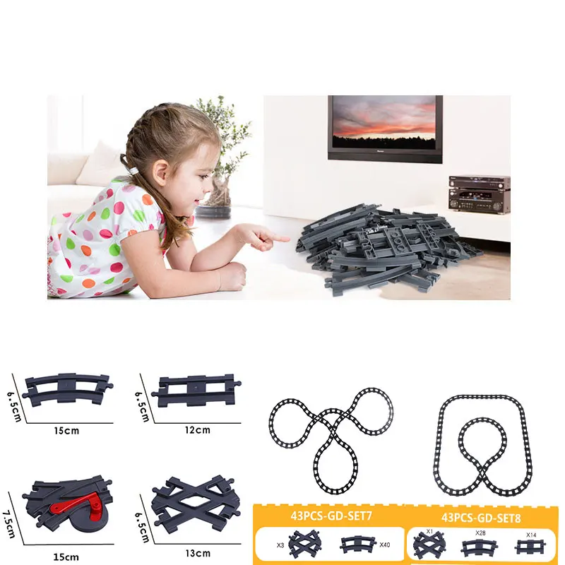 Diy Railway Transport Assemble Big Building Blocks Track Set Toys Bricks Train Tracks Assembly for Kids Children Gifts
Diy Railway Transport Assemble Big Building Blocks Track Set Toys Bricks Train Tracks Assembly for Kids Children Gifts